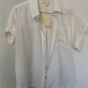 Madewell Crisp White Linen Shirt